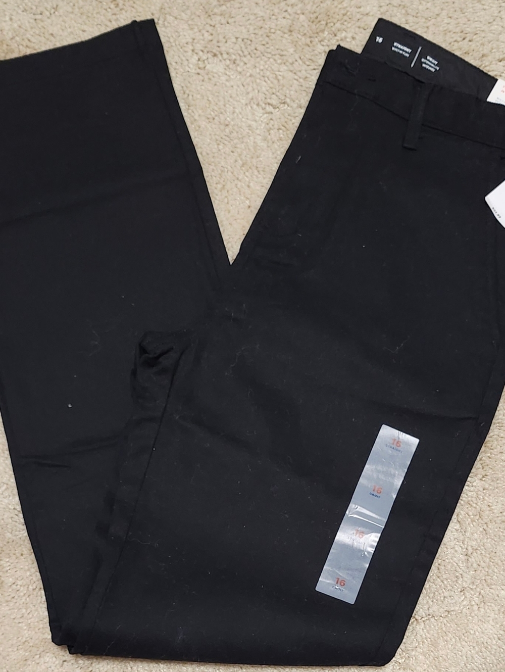 Old Navy Black Straight Leg Chinos